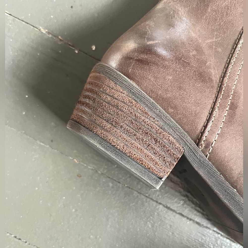 Marrochi Sanchez brown distressed ankle boots size 8 or 39 made in Spain - Picture 12 of 13